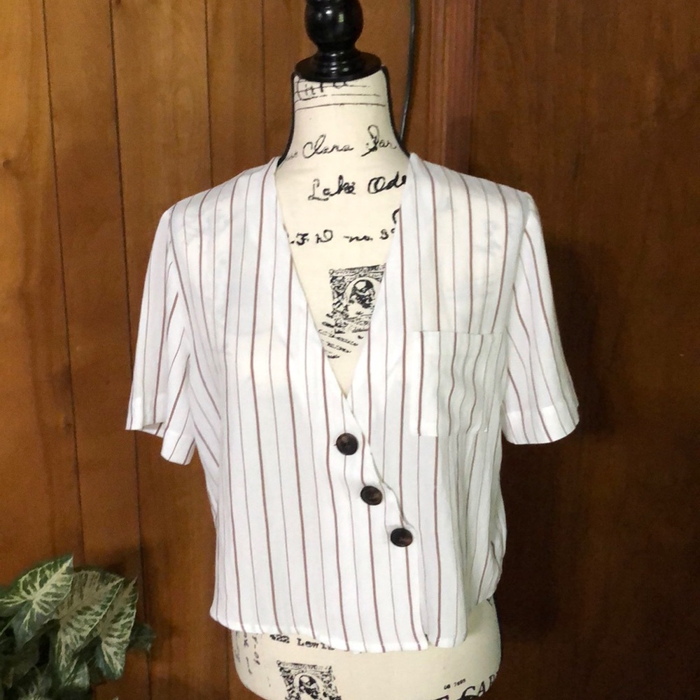 Lyn Burches Cropped Blouse/Jacket